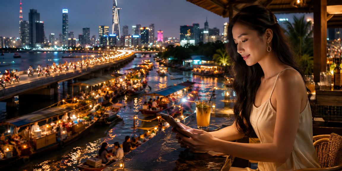 Người chơi Việt Nam trải nghiệm sảnh giải trí trực tuyến trên điện thoại