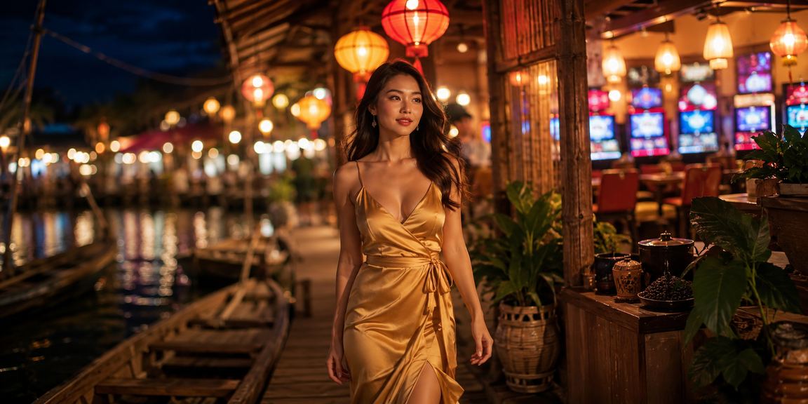 Không gian thư giãn tại quán cà phê Ninh Bình với người dùng truy cập trang cá cược trên điện thoại